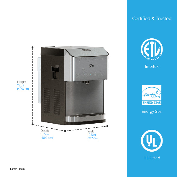 Brio Moderna 3-Stage Countertop Water Cooler