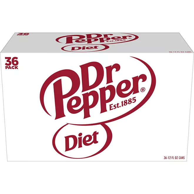 Dr pepper diet Soda 12 fl. oz., 36 pk.