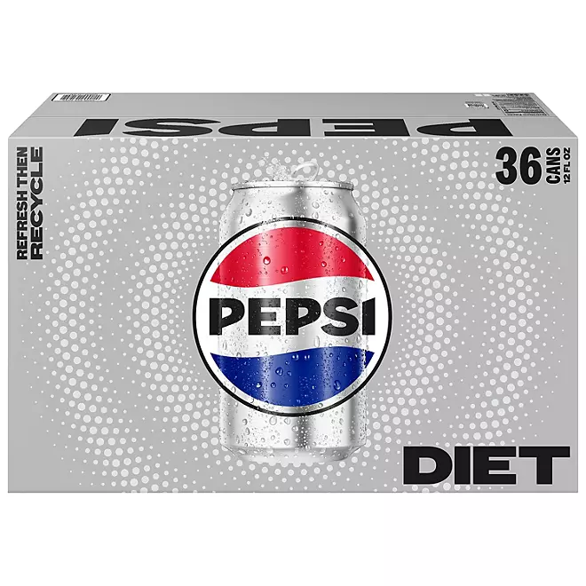 Pepsi Diet 002 Pepsi Diet 12 oz. cans, 36 pk.
