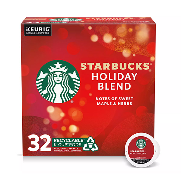 Starbucks® Holiday Blend Coffee Keurig® K-Cup® Pods 32-Count