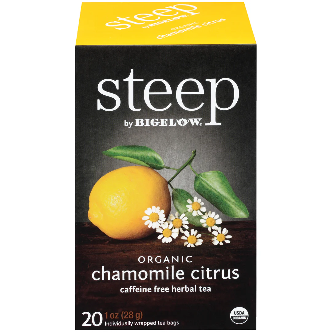 Organic chamomile citrus herbal tea