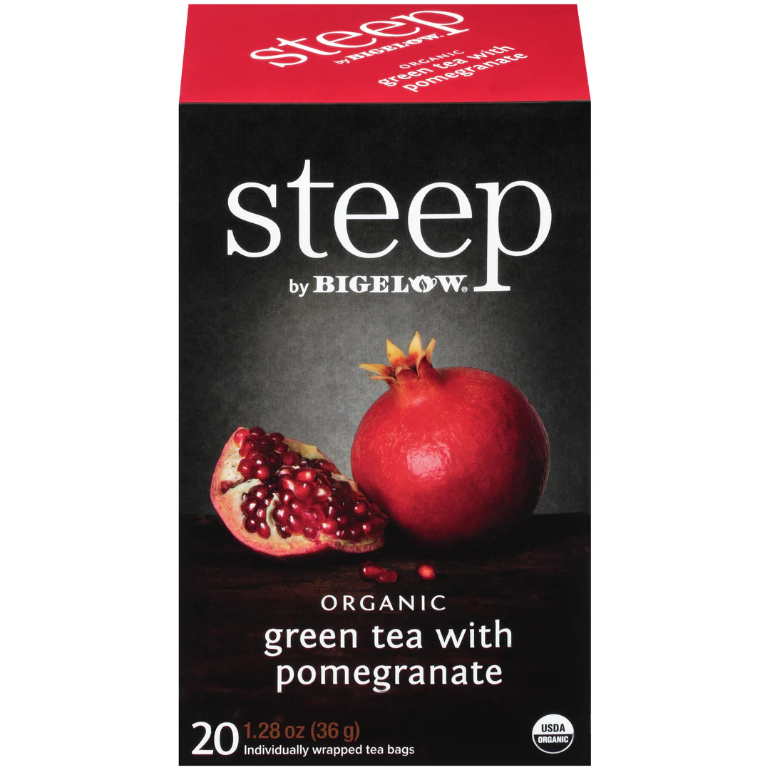 Organic green tea with pomegranate