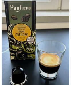 pagliero nespresso caffe cremoso alluminio conf 10 box 10